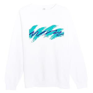 Millennials Geometric Nostalgia 90s Premium Crewneck Sweatshirt