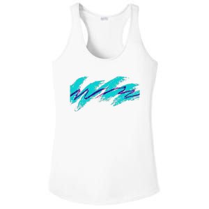 Millennials Geometric Nostalgia 90s Ladies PosiCharge Competitor Racerback Tank