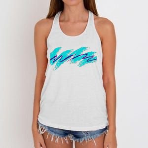 Millennials Geometric Nostalgia 90s Women's Knotted Racerback Tank