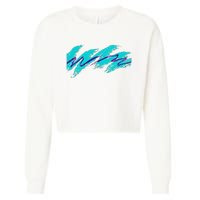 Millennials Geometric Nostalgia 90s Cropped Pullover Crew