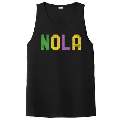 Mardi Gras Nola New Orleans Retro Party Gift PosiCharge Competitor Tank