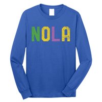 Mardi Gras Nola New Orleans Retro Party Gift Long Sleeve Shirt