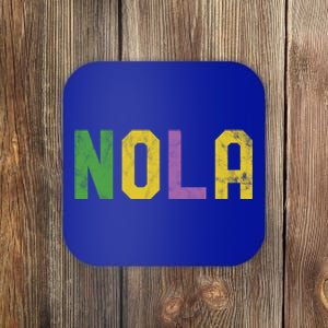 Mardi Gras Nola New Orleans Retro Party Gift Coaster