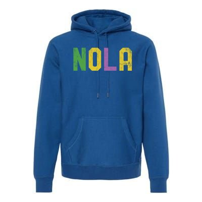 Mardi Gras Nola New Orleans Retro Party Gift Premium Hoodie