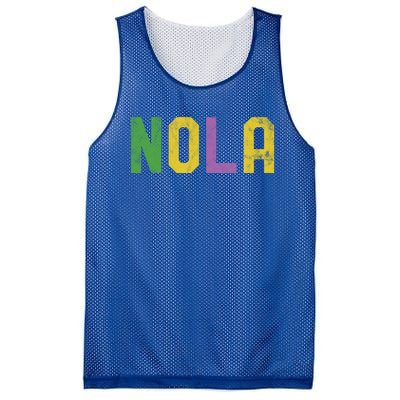 Mardi Gras Nola New Orleans Retro Party Gift Mesh Reversible Basketball Jersey Tank