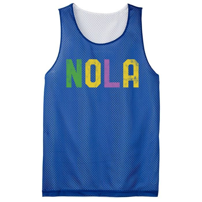 Mardi Gras Nola New Orleans Retro Party Gift Mesh Reversible Basketball Jersey Tank