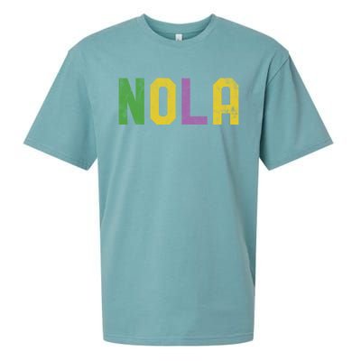 Mardi Gras Nola New Orleans Retro Party Gift Sueded Cloud Jersey T-Shirt