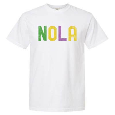 Mardi Gras Nola New Orleans Retro Party Gift Garment-Dyed Heavyweight T-Shirt