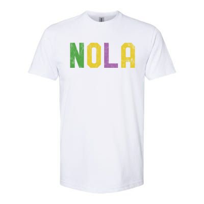 Mardi Gras Nola New Orleans Retro Party Gift Softstyle CVC T-Shirt