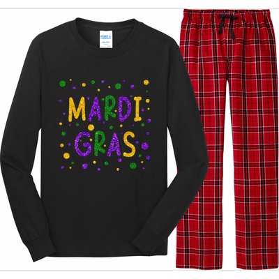 Mardi Gras Outfit Mardi Gras Carnival 2024 New Orleans Party Long Sleeve Pajama Set