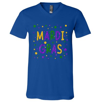 Mardi Gras Outfit Mardi Gras Carnival 2024 New Orleans Party V-Neck T-Shirt