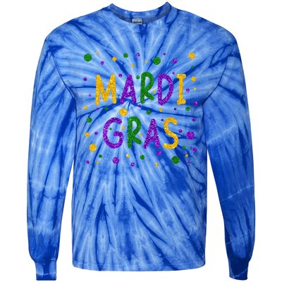 Mardi Gras Outfit Mardi Gras Carnival 2024 New Orleans Party Tie-Dye Long Sleeve Shirt