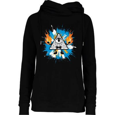 Mountain Gravity Oregon Usa Adventure Awaits Falls Life Eye Womens Funnel Neck Pullover Hood