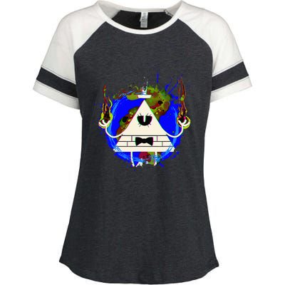 Mountain Gravity Oregon USA Adventure Awaits Falls Life Eye Enza Ladies Jersey Colorblock Tee