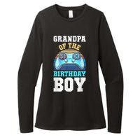 Men Grandpa Of The Birthday Boy Matching Video Gamer Birthday Womens CVC Long Sleeve Shirt