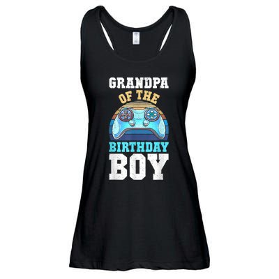 Men Grandpa Of The Birthday Boy Matching Video Gamer Birthday Ladies Essential Flowy Tank