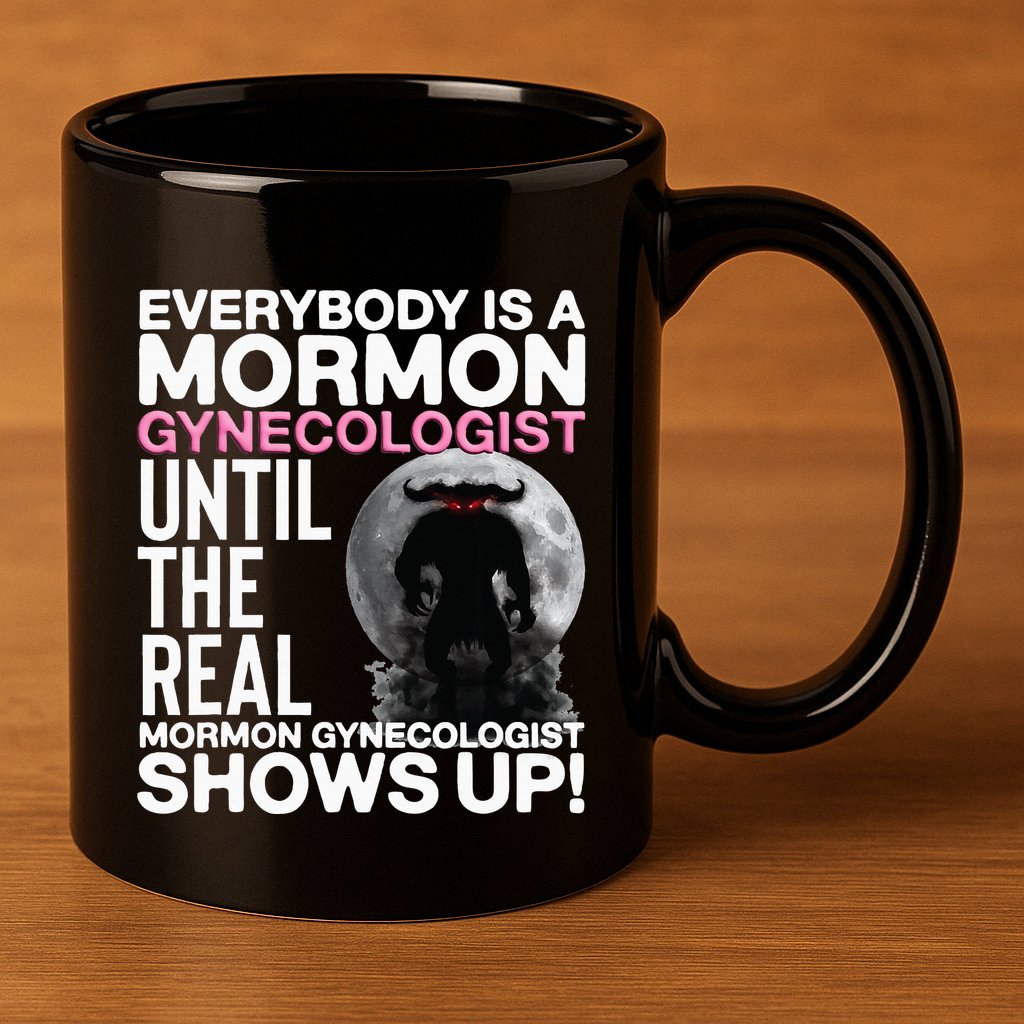 Mormon Gynecologist Oddly Specific Weird Sarcastic Stupid 11oz C Handle Ceramic Mug