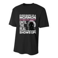 Mormon Gynecologist Oddly Specific Weird Sarcastic Stupid Youth Performance Sprint T-Shirt