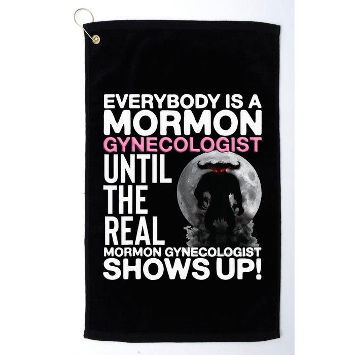 Mormon Gynecologist Oddly Specific Weird Sarcastic Stupid Golf Towel