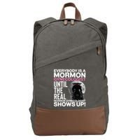 Mormon Gynecologist Oddly Specific Weird Sarcastic Stupid Cotton Canvas Backpack