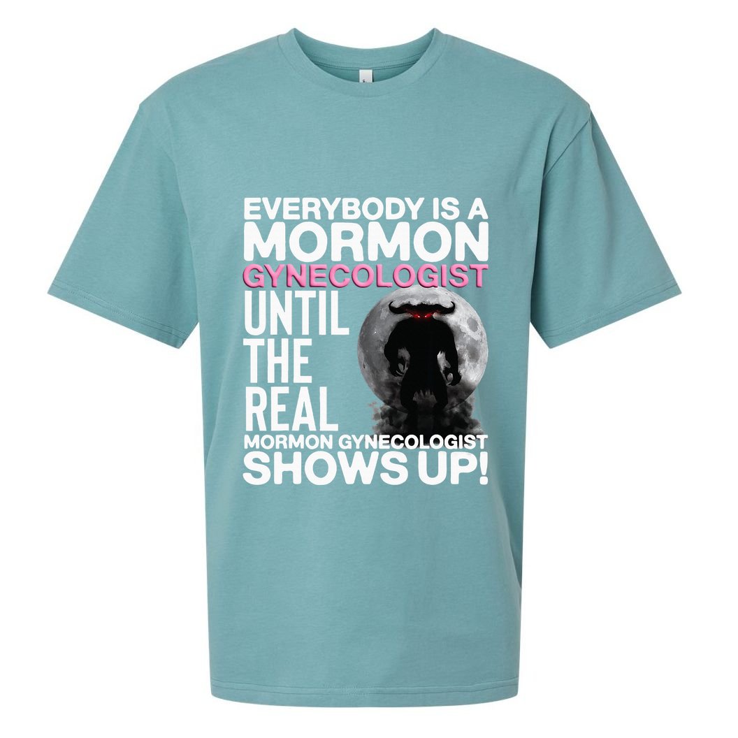 Mormon Gynecologist Oddly Specific Weird Sarcastic Stupid Sueded Cloud Jersey T-Shirt