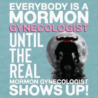 Mormon Gynecologist Oddly Specific Weird Sarcastic Stupid Sueded Cloud Jersey T-Shirt
