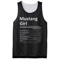 Mustang Girl Ok Oklahoma Mesh Reversible Basketball Jersey Tank