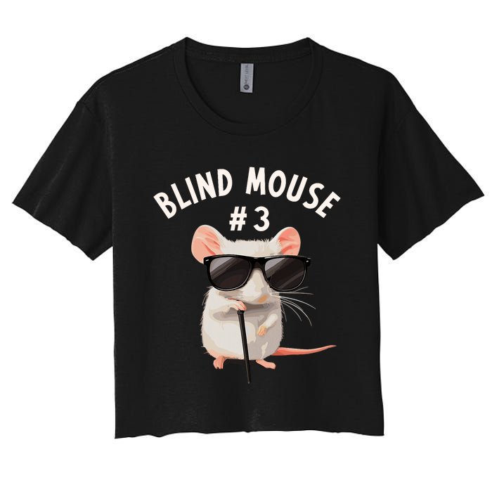 Matching Group Outfit 3 Of 3 Three Blind Mice Costume Women's Crop Top Tee