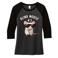 Matching Group Outfit 3 Of 3 Three Blind Mice Costume Women's Tri-Blend 3/4-Sleeve Raglan Shirt