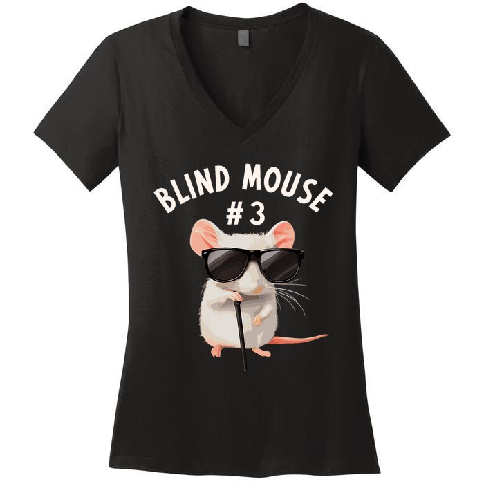 Matching Group Outfit 3 Of 3 Three Blind Mice Costume Women's V-Neck T-Shirt