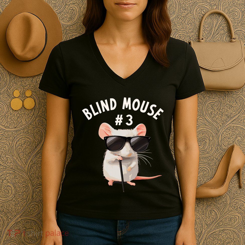 Matching Group Outfit 3 Of 3 Three Blind Mice Costume Women's V-Neck T-Shirt