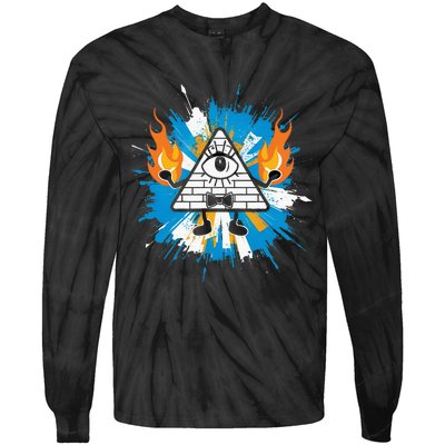 Mountain Gravity Oregon Usa Adventure Awaits Falls Life Eye Tie-Dye Long Sleeve Shirt