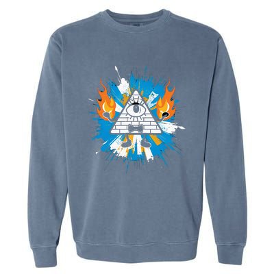 Mountain Gravity Oregon Usa Adventure Awaits Falls Life Eye Garment-Dyed Sweatshirt