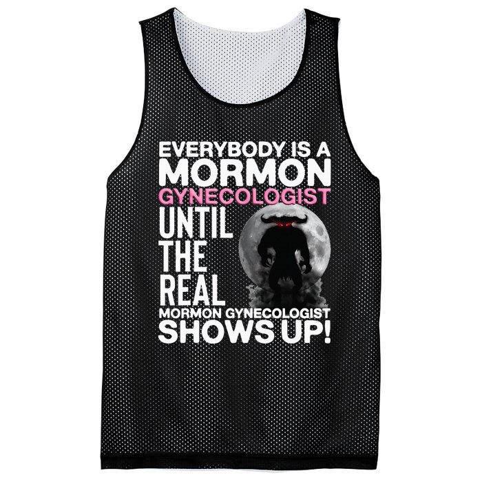 Mormon Gynecologist Oddly Specific Weird Sarcastic Stupid Mesh Reversible Basketball Jersey Tank