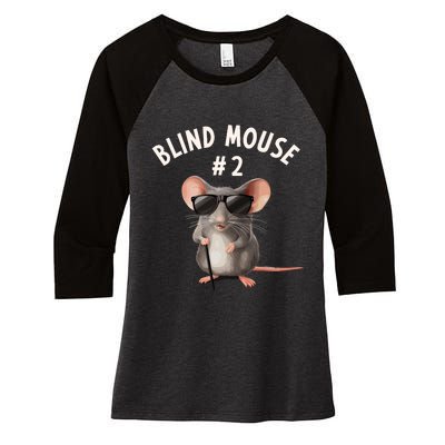 Matching Group Outfit 2 Of 3 Three Blind Mice Costume Women's Tri-Blend 3/4-Sleeve Raglan Shirt