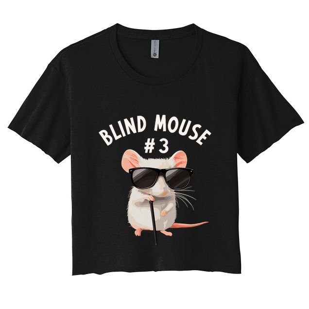 Matching Group Outfit 3 Of 3 Three Blind Mice Costume Women's Crop Top Tee