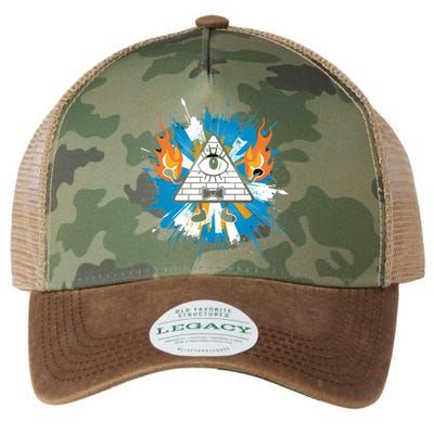 Mountain Gravity Oregon Usa Adventure Awaits Falls Life Eye Legacy Tie Dye Trucker Hat