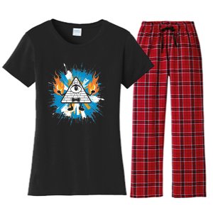 Mountain Gravity Oregon Usa Adventure Awaits Falls Life Eye Women's Flannel Pajama Set