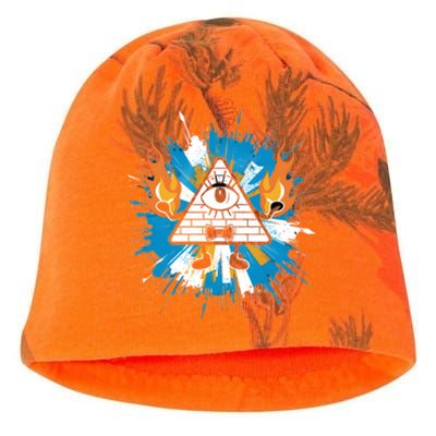 Mountain Gravity Oregon Usa Adventure Awaits Falls Life Eye Kati - Camo Knit Beanie