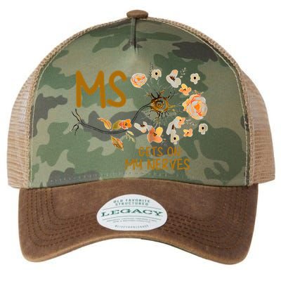 MS Gets On My Nerves Multiple Sclerosis Awareness . Legacy Tie Dye Trucker Hat