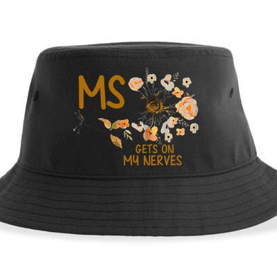 MS Gets On My Nerves Multiple Sclerosis Awareness . Sustainable Bucket Hat