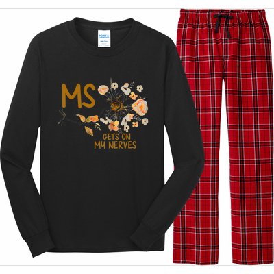 MS Gets On My Nerves Multiple Sclerosis Awareness . Long Sleeve Pajama Set