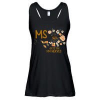 MS Gets On My Nerves Multiple Sclerosis Awareness . Ladies Essential Flowy Tank
