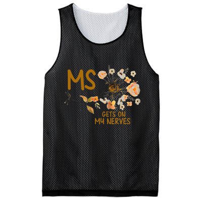 MS Gets On My Nerves Multiple Sclerosis Awareness . Mesh Reversible Basketball Jersey Tank