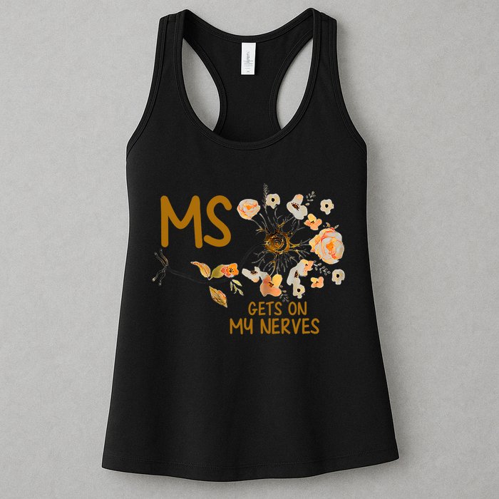 MS Gets On My Nerves Multiple Sclerosis Awareness . Womens Tank Top