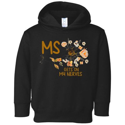 MS Gets On My Nerves Multiple Sclerosis Awareness . Toddler Hoodie