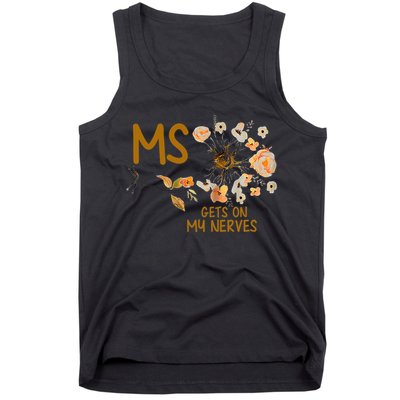 MS Gets On My Nerves Multiple Sclerosis Awareness . Tank Top