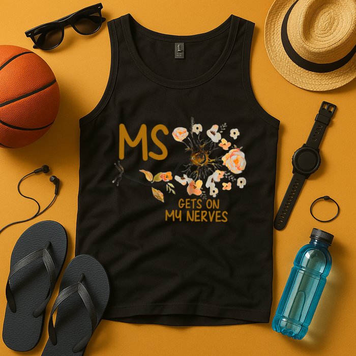 MS Gets On My Nerves Multiple Sclerosis Awareness . Tank Top