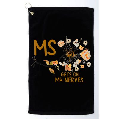 MS Gets On My Nerves Multiple Sclerosis Awareness . Golf Towel