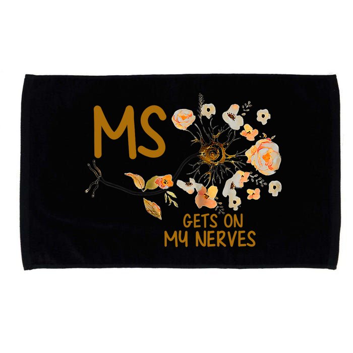 MS Gets On My Nerves Multiple Sclerosis Awareness . Microfiber Hand Towel